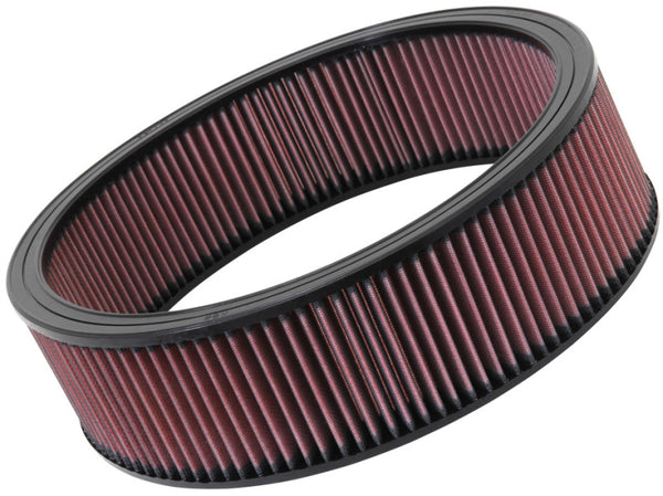 K&N Custom Round Air Filter 14in OD 12in ID 4in Height - Bull Strap