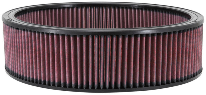 K&N Custom Round Air Filter 14in OD 12in ID 4in Height - Bull Strap