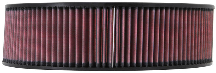 K&N Custom Round Air Filter 14in OD 12in ID 4in Height - Bull Strap