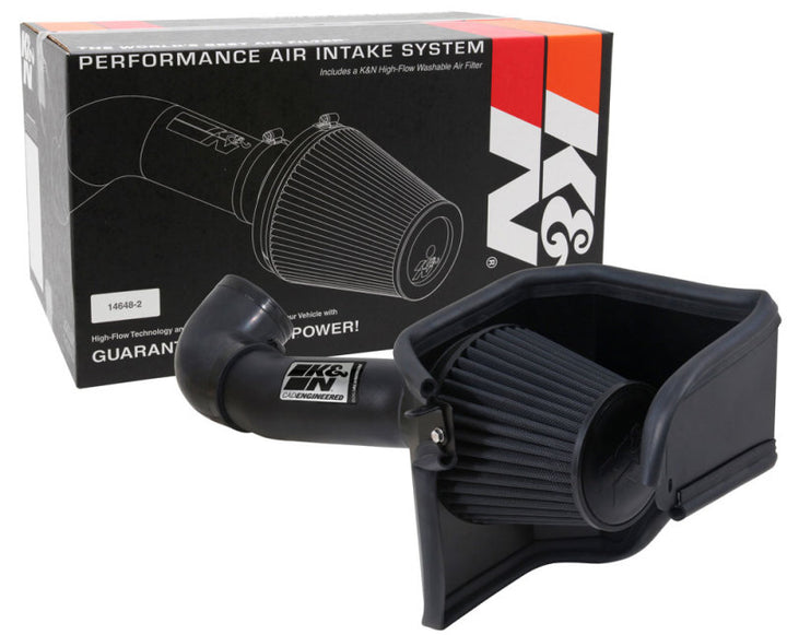 K&N Dodge/Chrysler 5.7/6.1L V8 Black Performance Intake Kit - Bull Strap