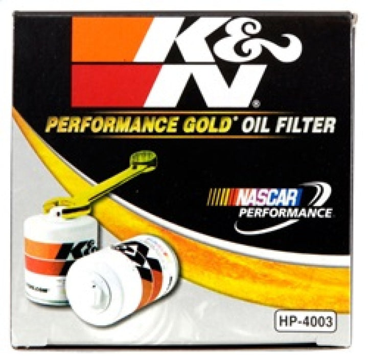 K&N Dodge Performance Gold Oil Filter - Bull Strap