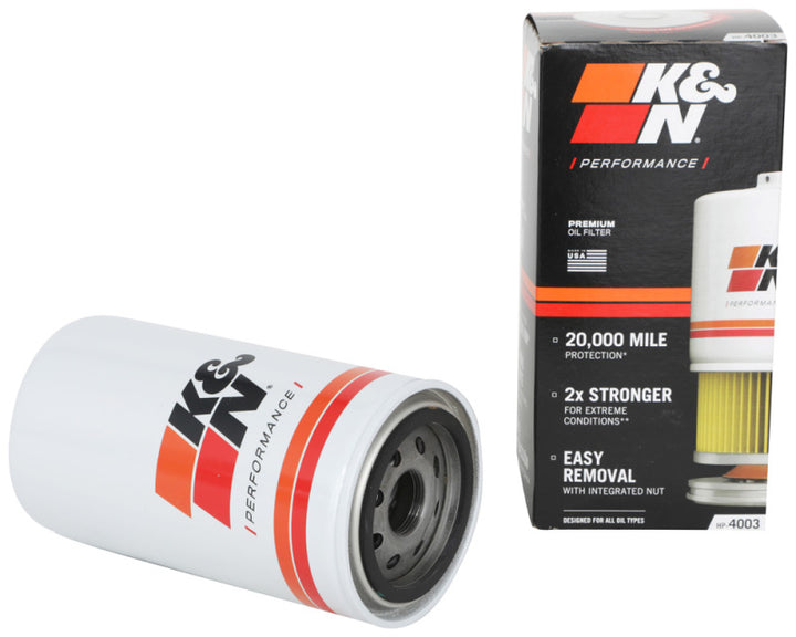 K&N Dodge Performance Gold Oil Filter - Bull Strap