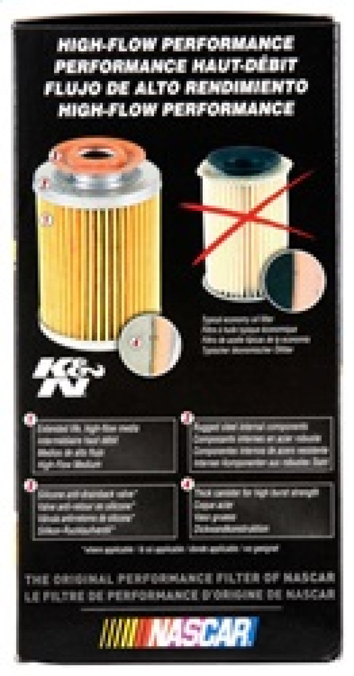 K&N Dodge Performance Gold Oil Filter - Bull Strap
