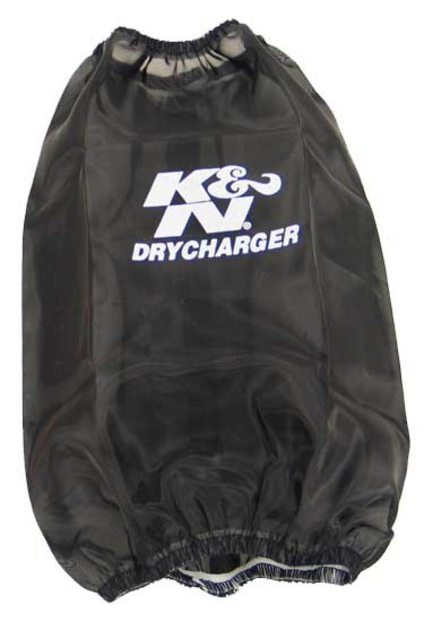 K&N Drycharger Black Air Filter Wrap - Round Tapered - Bull Strap