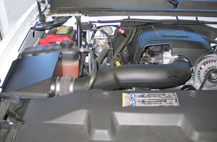 K&N FIPK 09-11 Chevy Silverado V8 Performance Intake Kit - Bull Strap