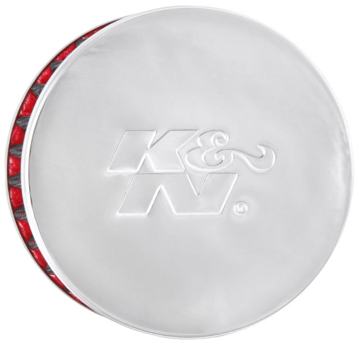 K&N Filter 1in Vent  3in Diameter 2in Height - Bull Strap