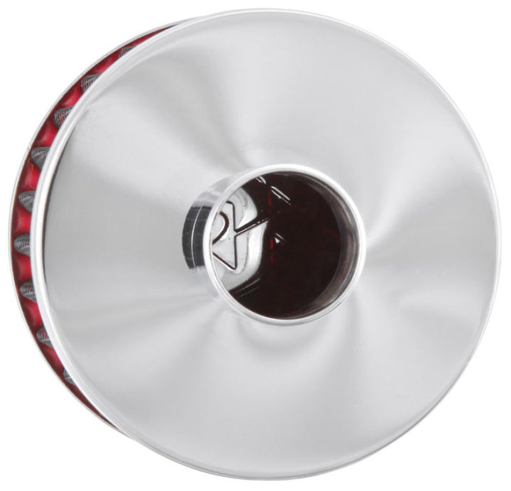 K&N Filter 1in Vent  3in Diameter 2in Height - Bull Strap