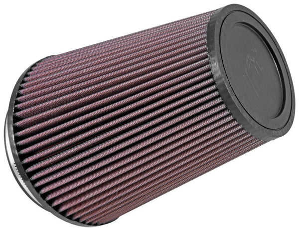 K&N Filter Universal Clamp-On Air Filter 5in Flange / 6-1/2in Base / 4-3/8in Top / 8in Height - Bull Strap