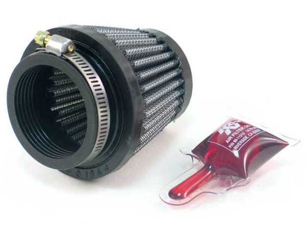 K&N Filter Universal Rubber Filter 1 3/4 inch Flange 3 inch Base 2 inch Top 2.5 inch Height - Bull Strap