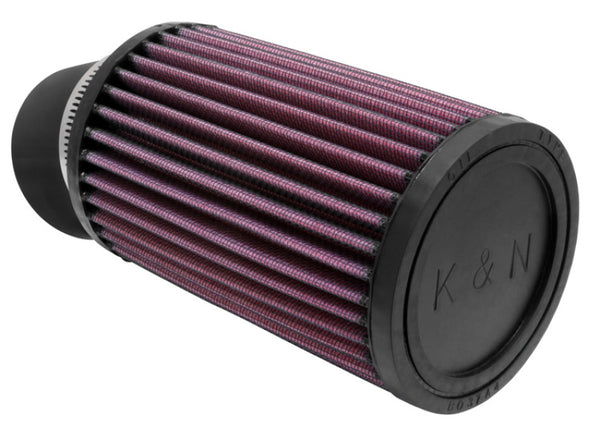 K&N Filter Universal Rubber Filter 2 7/16 inch 20 Degree Flange 3 3/4 inch OD 6 inch Height - Bull Strap