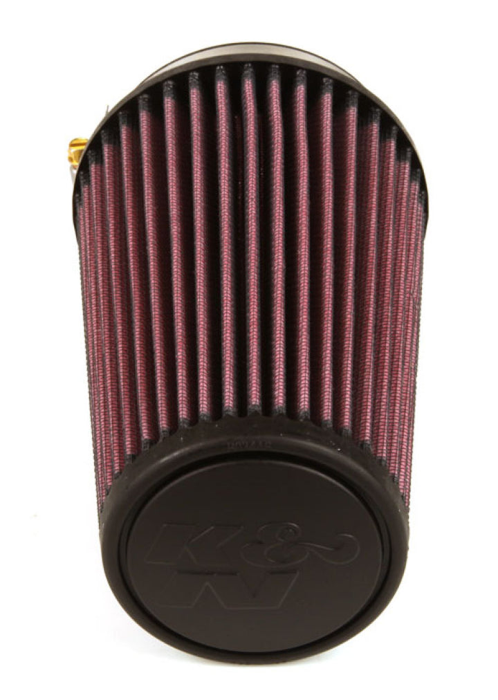 K&N Filter Universal Rubber Filter 3 1/2 inch Flange 4 5/8 inch Base 3 1/2 inch Top 7 inch Height - Bull Strap