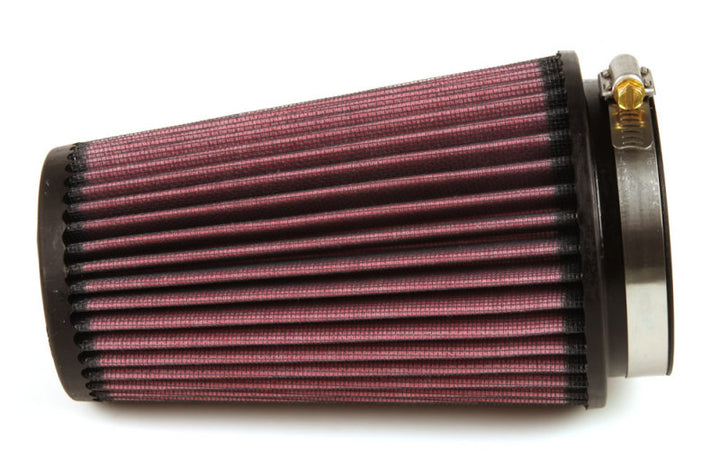 K&N Filter Universal Rubber Filter 3 1/2 inch Flange 4 5/8 inch Base 3 1/2 inch Top 7 inch Height - Bull Strap