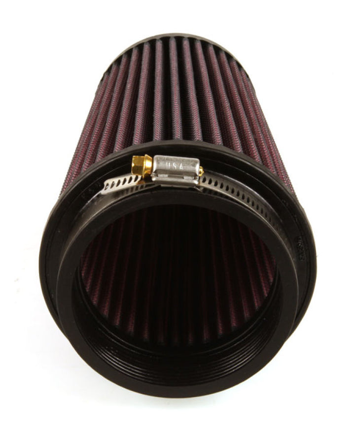 K&N Filter Universal Rubber Filter 3 1/2 inch Flange 4 5/8 inch Base 3 1/2 inch Top 7 inch Height - Bull Strap