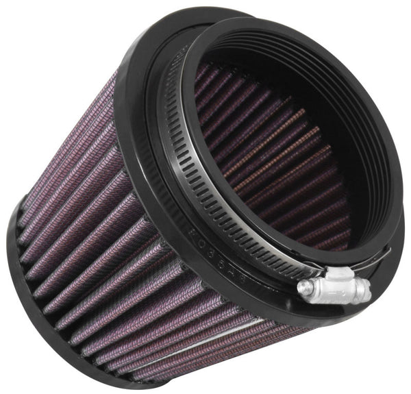K&N Filter Universal Rubber Filter 3 1/2 inch Flange 5 inch Base 3 1/2 inch Top 4 inch Height - Bull Strap