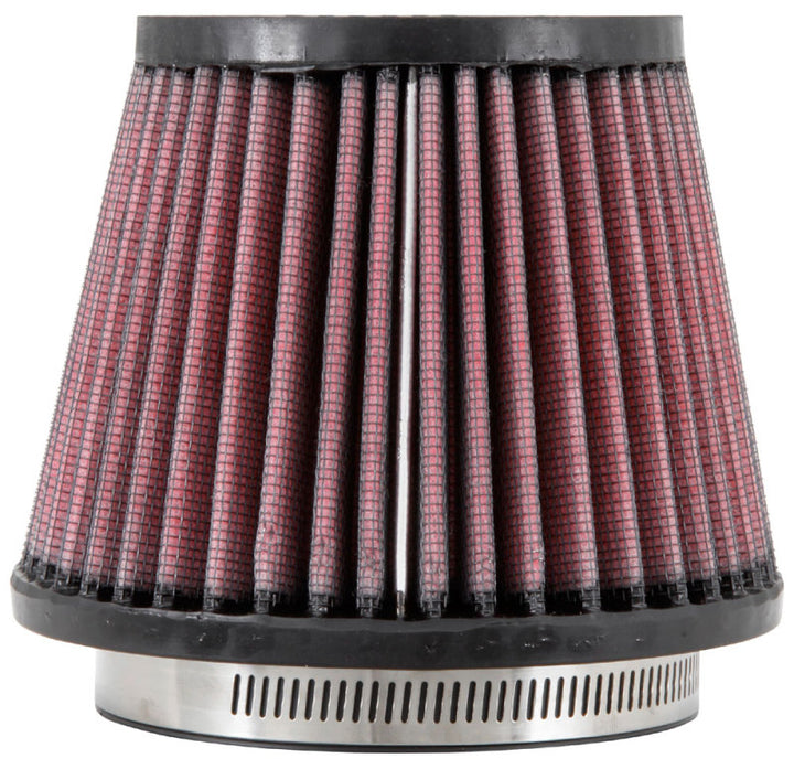 K&N Filter Universal Rubber Filter 3 1/2 inch Flange 5 inch Base 3 1/2 inch Top 4 inch Height - Bull Strap