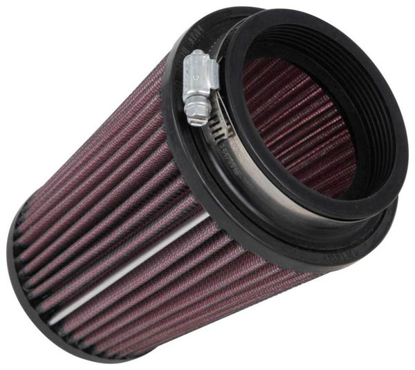 K&N Filter Universal Rubber Filter 3  Flange 4 1/2 Base inch 3 1/2 inch Top 5 3/4 inch Height - Bull Strap