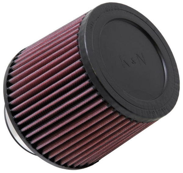K&N Filter Universal Rubber Filter 3in Flange ID 6in Base OD 5.125in Top OD 5in Height - Bull Strap
