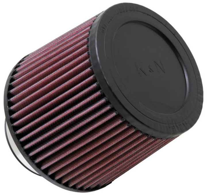 K&N Filter Universal Rubber Filter 3in Flange ID 6in Base OD 5.125in Top OD 5in Height - Bull Strap