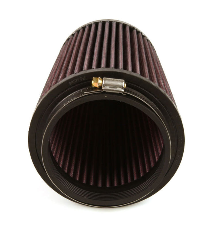 K&N Filter Universal Rubber Filter 4 inch Flange 5 3/8 inch Base 4 3/8 inch Top 7 inch Height - Bull Strap