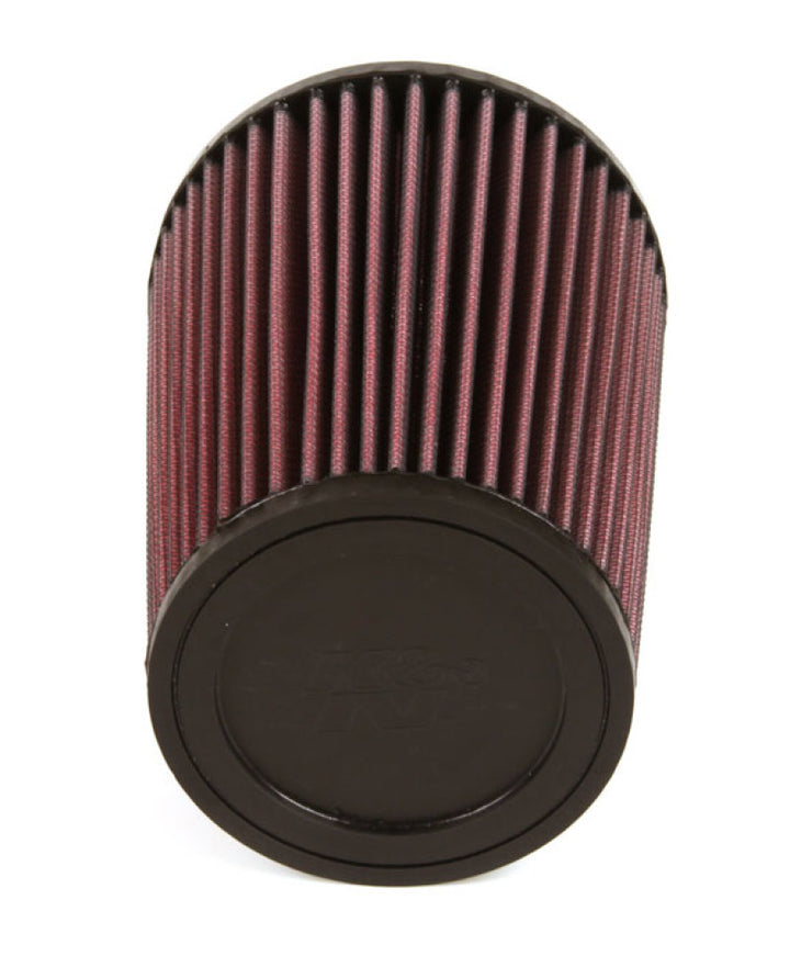 K&N Filter Universal Rubber Filter 4 inch Flange 5 3/8 inch Base 4 3/8 inch Top 7 inch Height - Bull Strap