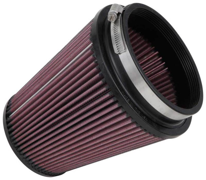 K&N Filter Universal Rubber Filter 5 inch Flange 6 1/2 inch Base 4 3/8 inch Top 7 inch Height - Bull Strap
