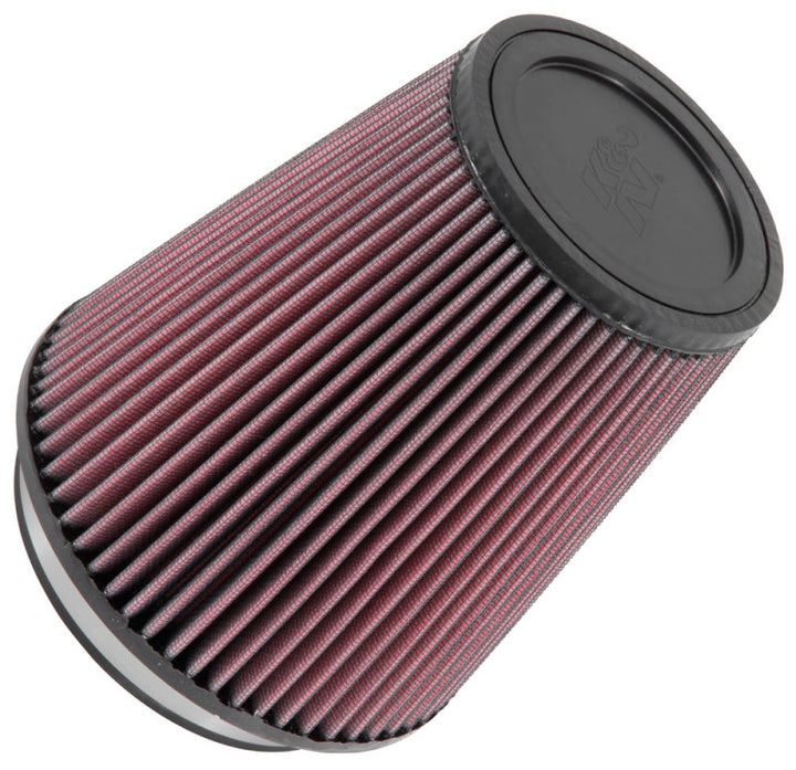 K&N Filter Universal Rubber Filter 5 inch Flange 6 1/2 inch Base 4 3/8 inch Top 7 inch Height - Bull Strap
