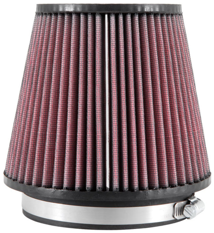 K&N Filter Universal Rubber Filter 5in Flange 6.5in Base 4.5in Top 5.5in Height - Bull Strap