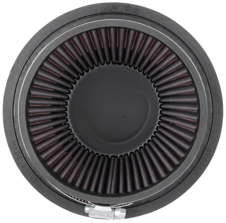 K&N Filter Universal Rubber Filter 5in Flange 6.5in Base 4.5in Top 5.5in Height - Bull Strap