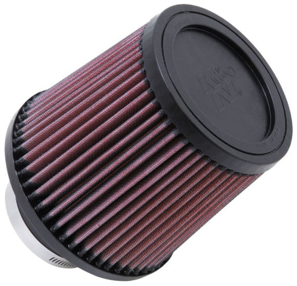 K&N Filter Universal Rubber Filter-Rd Tapered 3in Flange ID x 6in Base OD x 5in Top OD x 5.563in H - Bull Strap