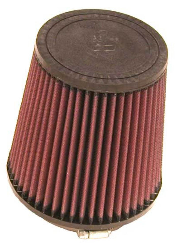 K&N Filter Universal Rubber Filter Round Tapered 4.5in  Flange 5.875in Base 4.5 inch Top 6in  Height - Bull Strap