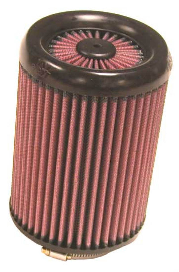 K&N Filter Universal X Stream Clamp-On Round Straight 3in Flange ID / 5in OD / 7in Height - Bull Strap