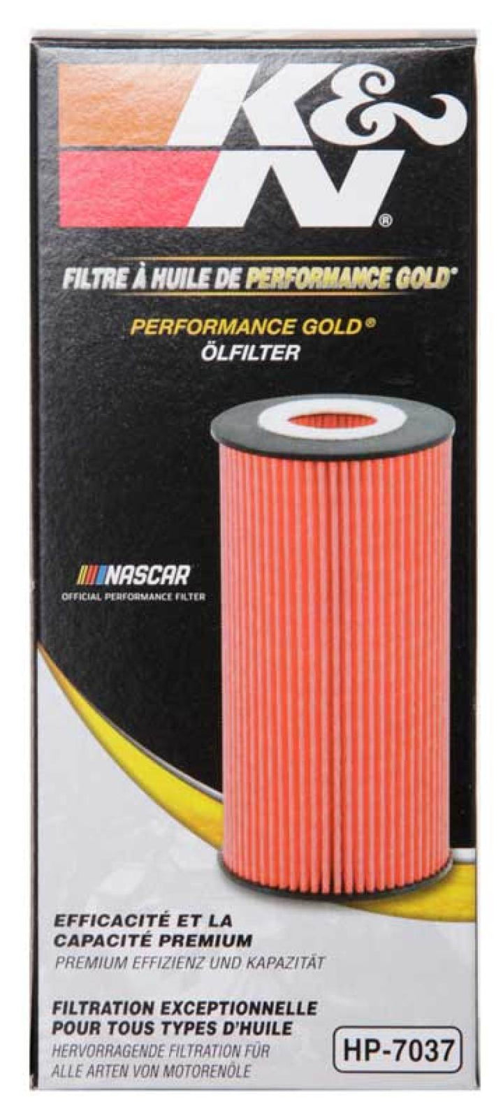 K&N Ford / Lincoln 1.938in OD x 5.5in H Oil Filter - Bull Strap