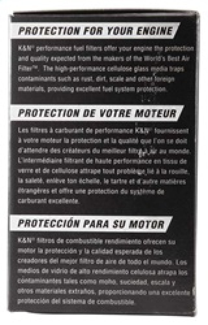 K&N Fuel Filter 84-89 Nissan 300ZX, 00-04 Nissan Xterra. 95-97 Nissan 200SX - Bull Strap