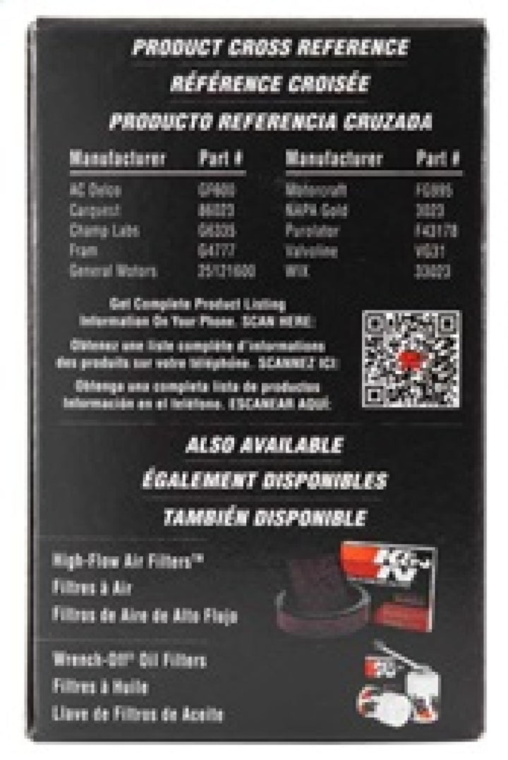 K&N Fuel Filter 84-89 Nissan 300ZX, 00-04 Nissan Xterra. 95-97 Nissan 200SX - Bull Strap
