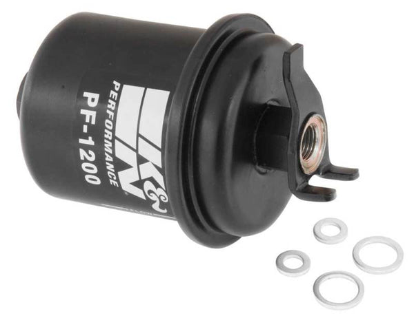 K&N Fuel Filter 88-01 Acura Integra 1.8L, 94-98 Honda Accord 2.2L - Bull Strap
