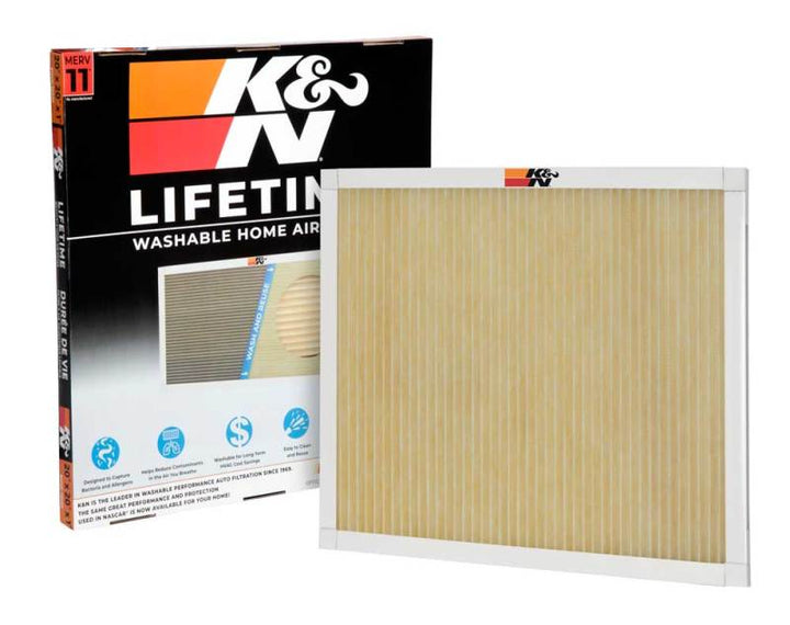 K&N HVAC Filter - 20 x 20 x 1 - Bull Strap