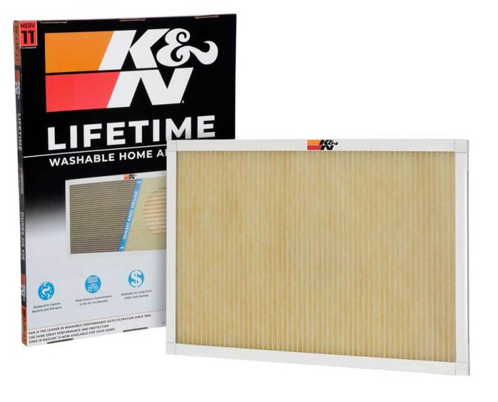 K&N HVAC Filter - 20 x 25 x 1 - Bull Strap
