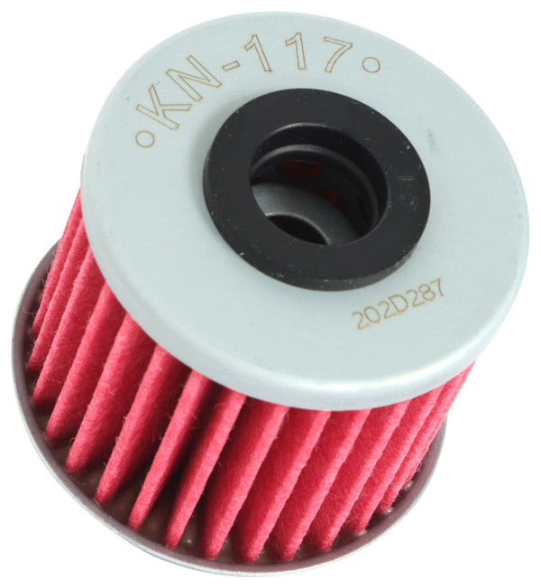 K&N Honda 1.58in OD 0.42in ID 1.4in Height Cartridge Oil Filter - Bull Strap