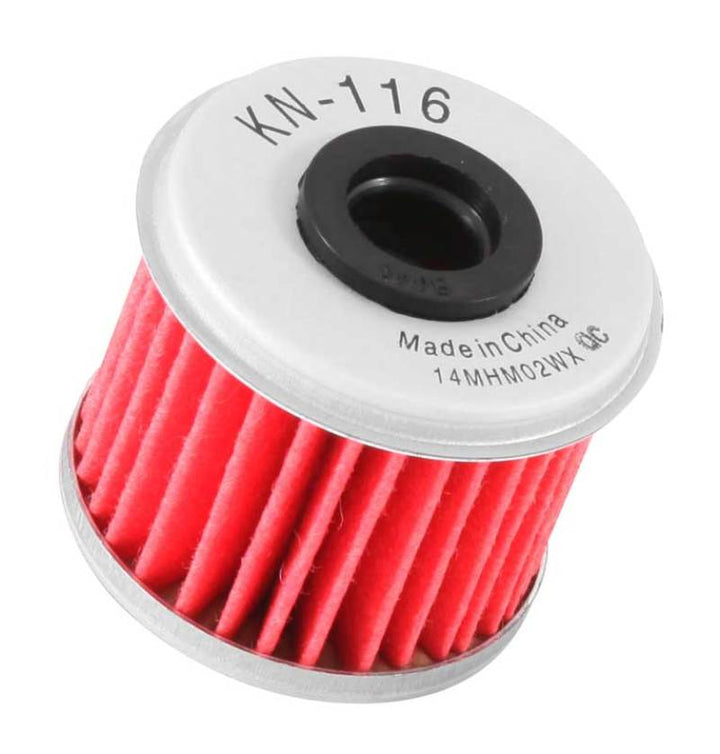 K&N Honda/Husqvarna 1.625in OD x .438in ID x 1.406in H Oil Filter - Bull Strap
