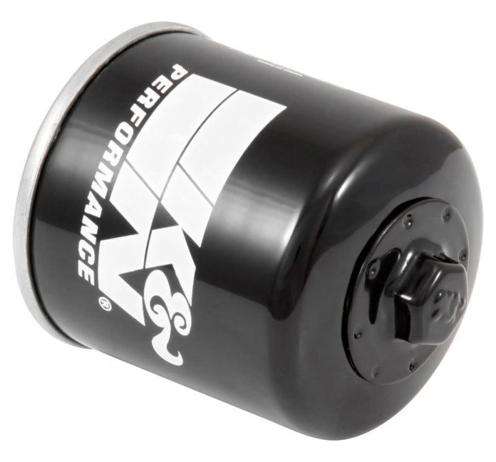 K&N Honda / Kawasaki / Arctic Cat / Suzuki / Triumph / Yamaha 2.594in OD x 2.813in H Oil Filter - Bull Strap
