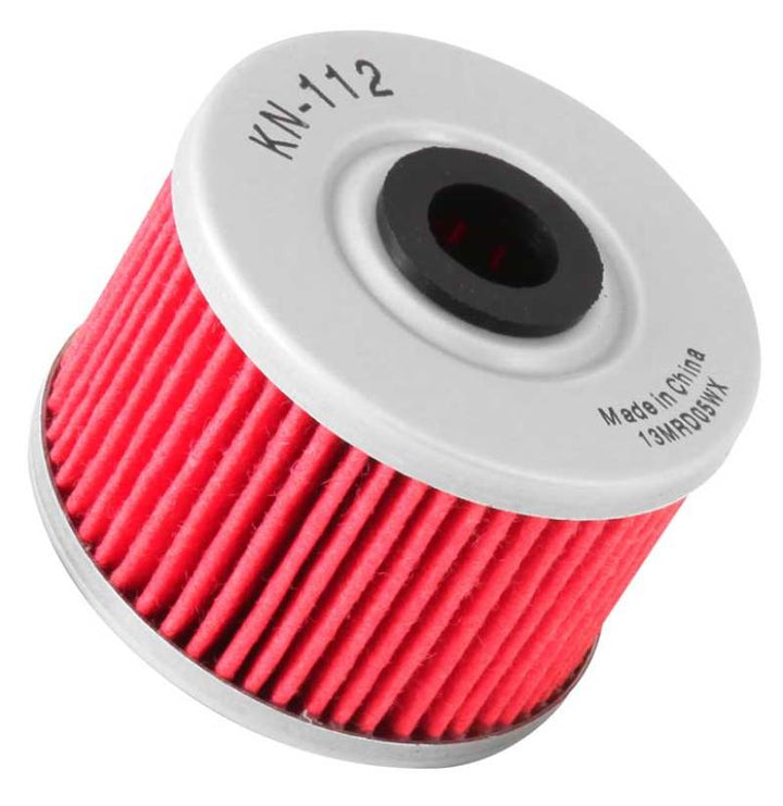 K&N Honda/Kawasaki/Polaris/Suzuki 1.969in OD x .469in ID x 1.438in H Oil Filter - Bull Strap