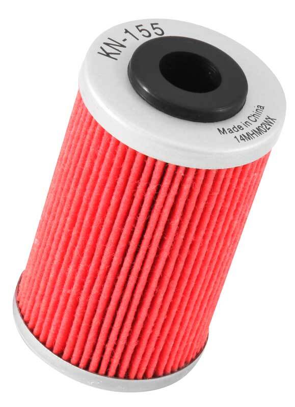 K&N KTM / Husaberg / Betamotor / Polaris 1.625in OD x 0.438in ID x 2.719in H Oil Filter - Bull Strap