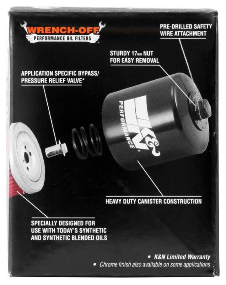 K&N Kawasaki 2.688in OD x 2.781in H Oil Filter - Bull Strap