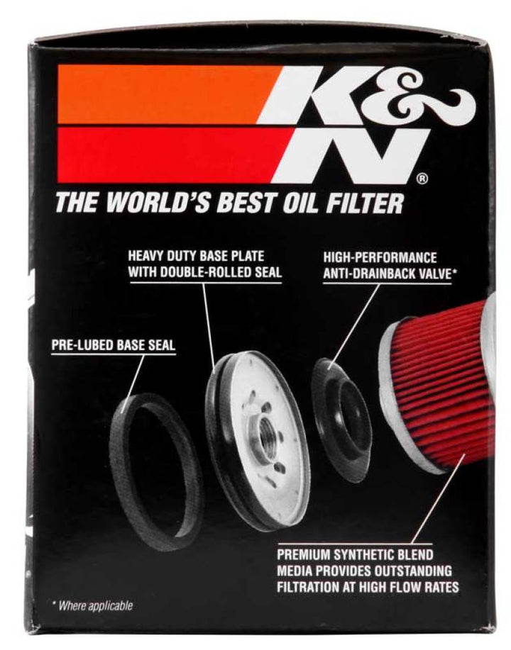 K&N Kawasaki 2.688in OD x 2.781in H Oil Filter - Bull Strap