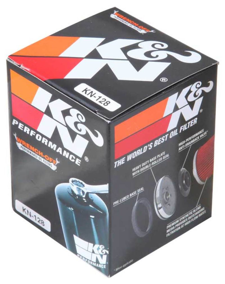 K&N Kawasaki 2.688in OD x 2.781in H Oil Filter - Bull Strap