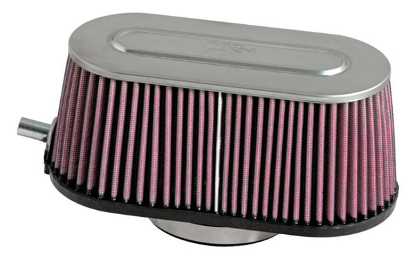 K&N Marine 3.75in Flange ID x 3.75in Top OD/4.5in Base OD x 4in H Round Tapered Flame Arrestor - Bull Strap