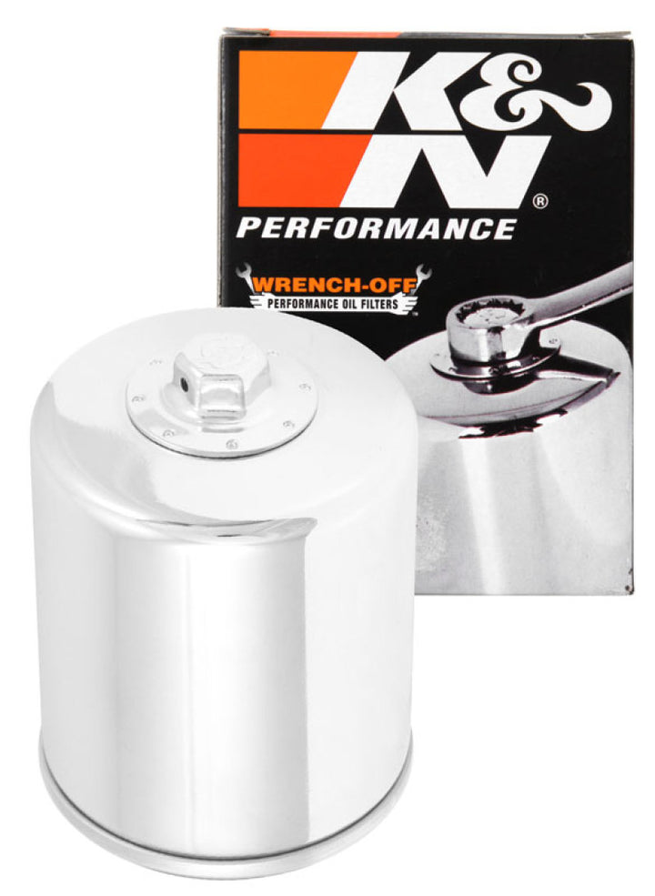 K&N Oil Filter 02-10 Harley Davidson VRSC 3in OD x 3.844in Height - Bull Strap