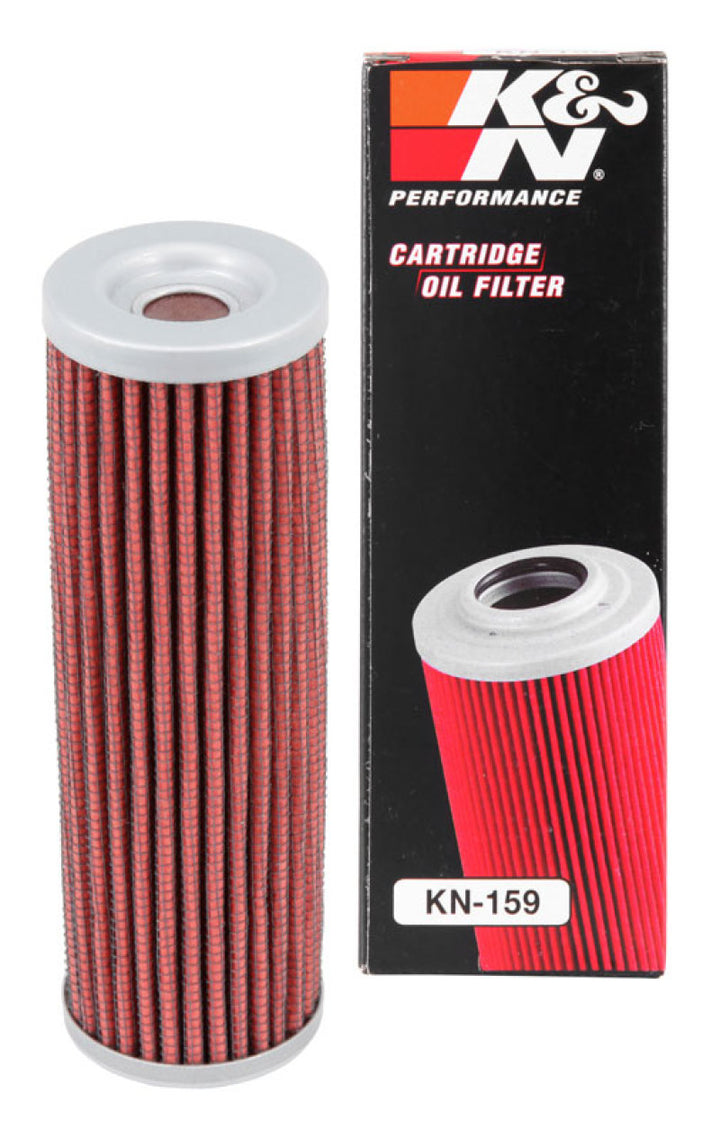 K&N Oil Filter 1.625in OD x 5.063in H - Bull Strap