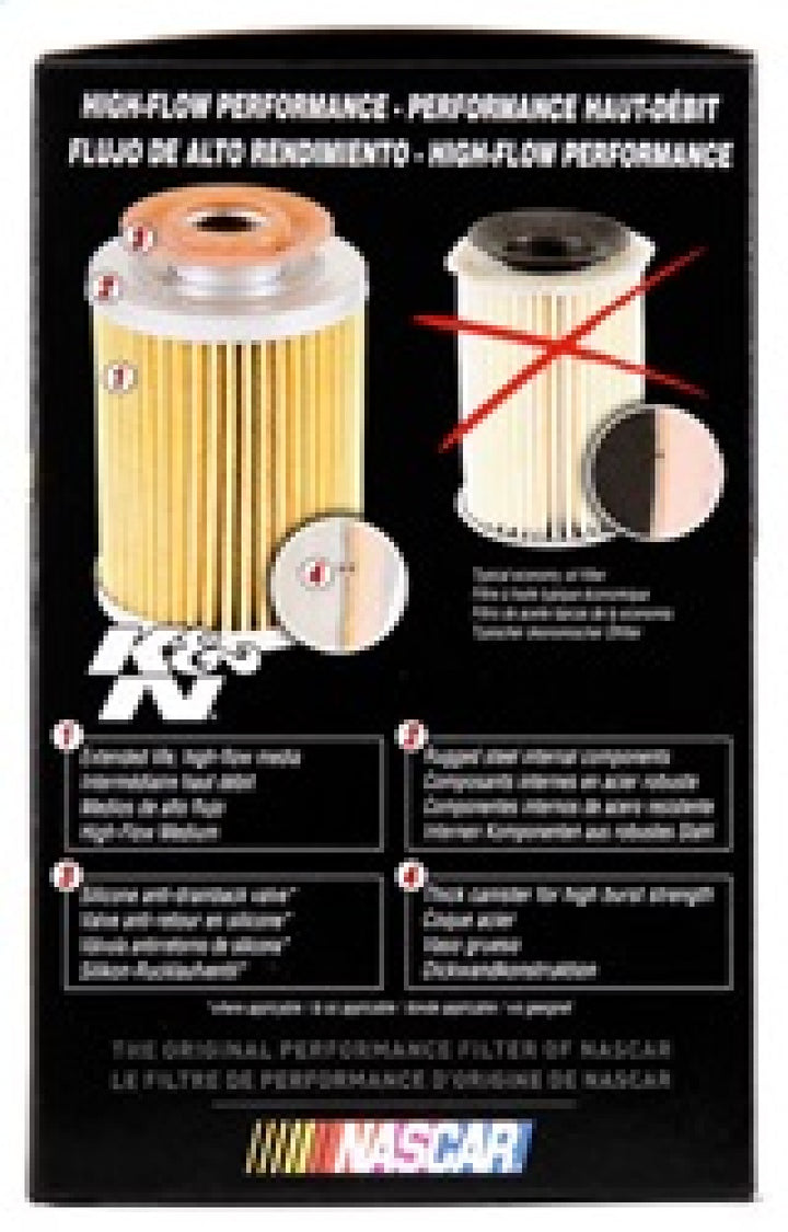 K&N Oil Filter OIL FILTER; AUTOMOTIVE - Bull Strap