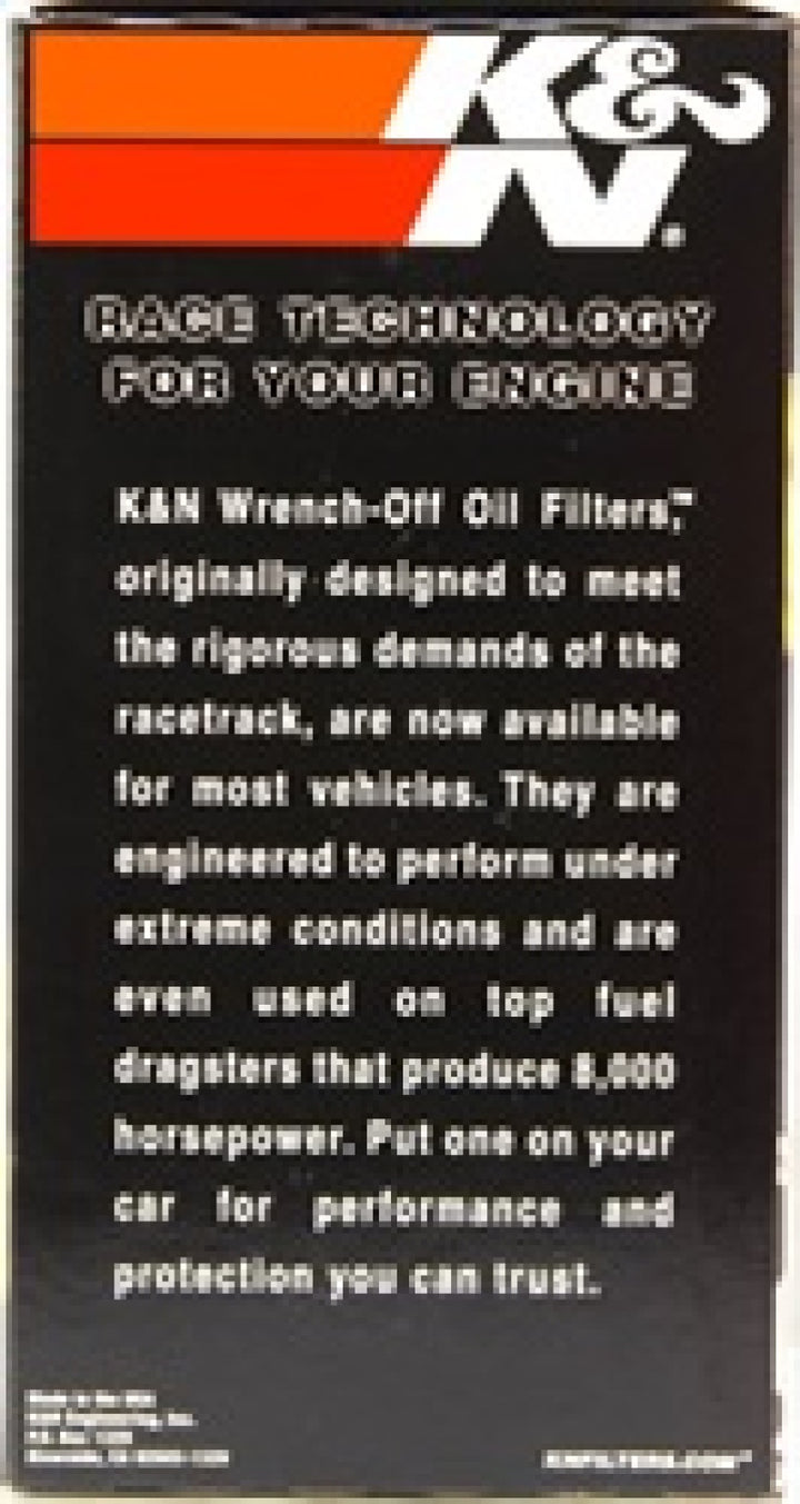 K&N Oil Filter OIL FILTER; AUTOMOTIVE - Bull Strap